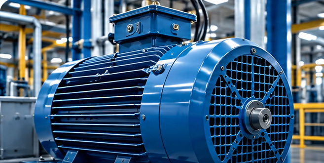 Industrial motor and factory equipment